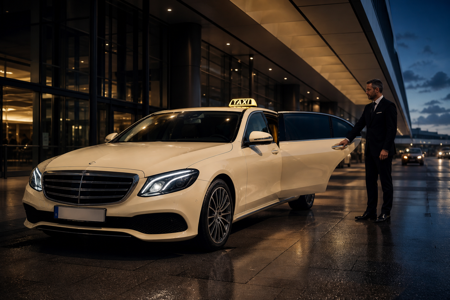 Xalo Taxi beim Premium-Flughafentransfer